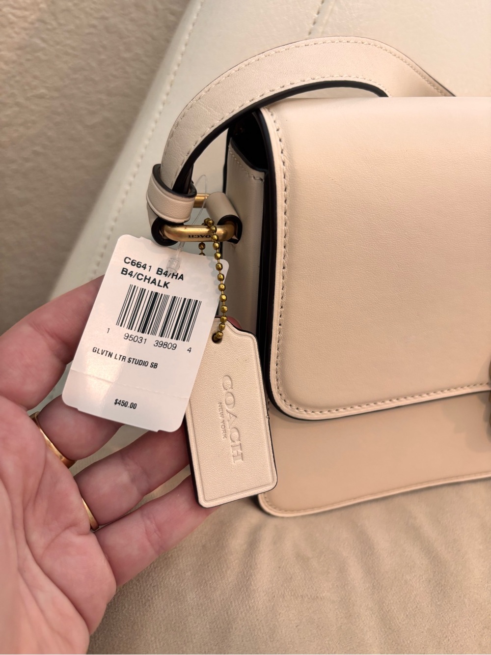 COACH Studio Chalk White Crossbody Shoulder Bag NWT $450+ - Picture 8 of 16